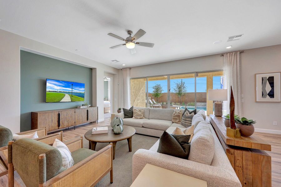 Representative furnished interior of a home built from the Crimson by Mattamy Homes in Miravida, Surprise (Image 27).