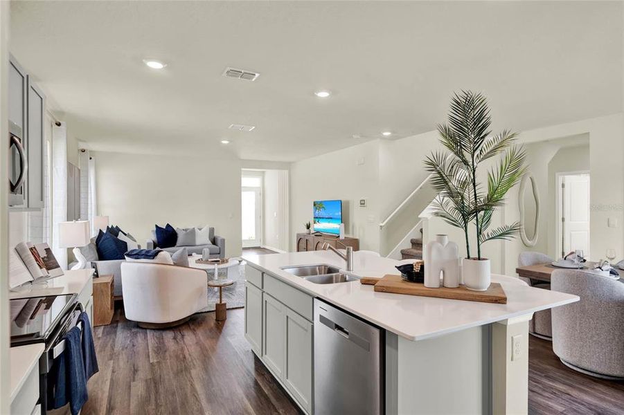 Furnished interior view inside a new home in Crossroads at Kelly Park, Apopka (Image 2).
