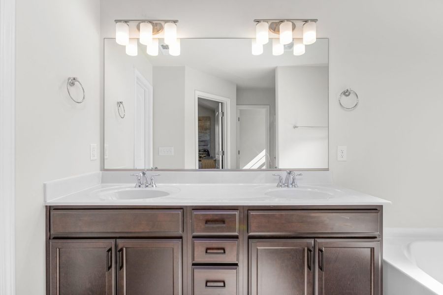 Representative furnished interior of a home built from the Greensboro by Keystone Homes NC in The Wilcox, Greensboro (Image 34).
