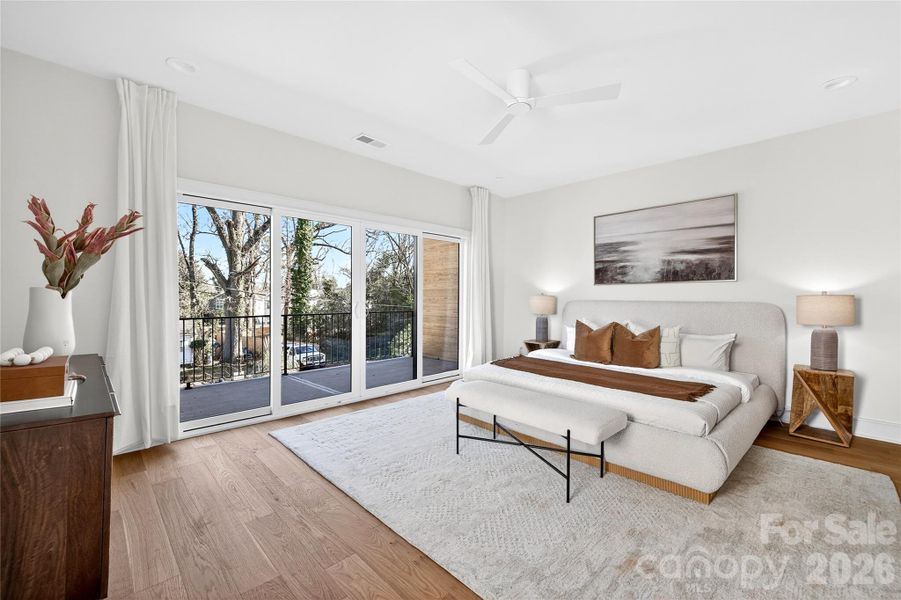 Furnished interior view inside a new home in , Charlotte (Image 9).
