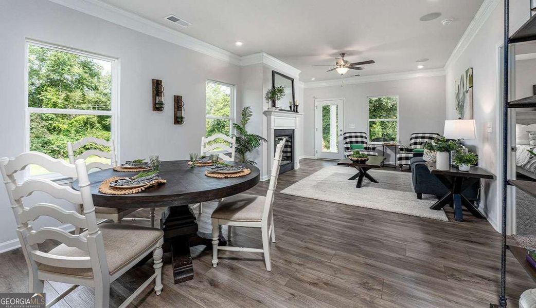 Furnished interior view inside a new home in Trellis Park, Hampton (Image 10). Furnished interior view inside a new home in Trellis Park, Hampton (Image 10).