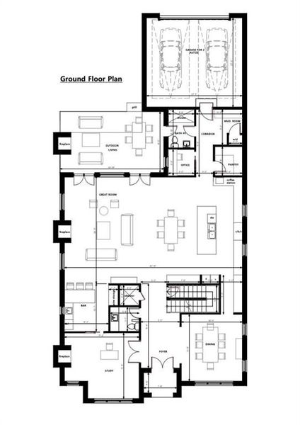 2D floor plan layout of this home in , University Park, TX (Image 3).