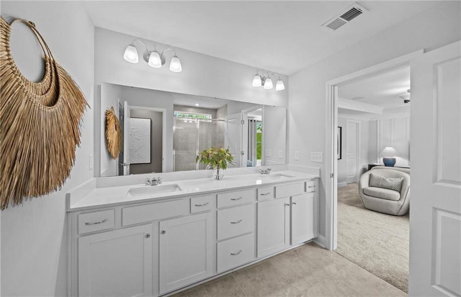 Furnished interior view inside a new home in Linden Grove, Powder Springs (Image 10).