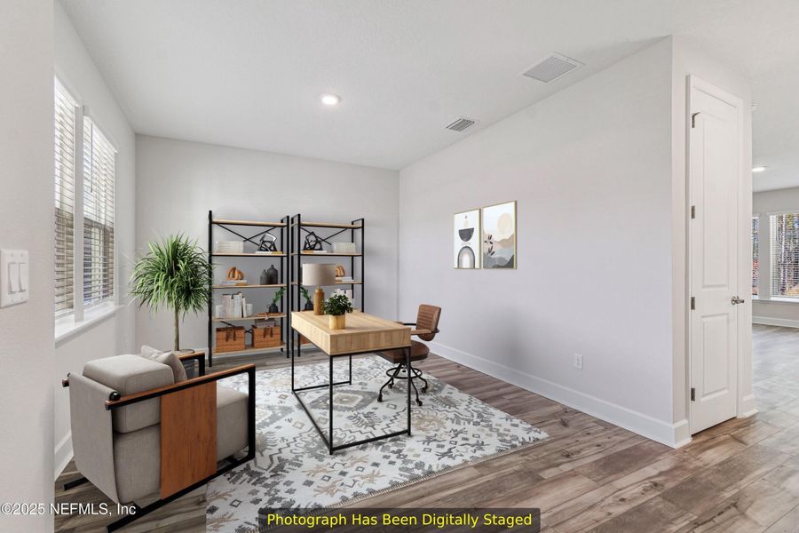 Furnished interior view inside a new home in Tributary 70', Yulee (Image 11).