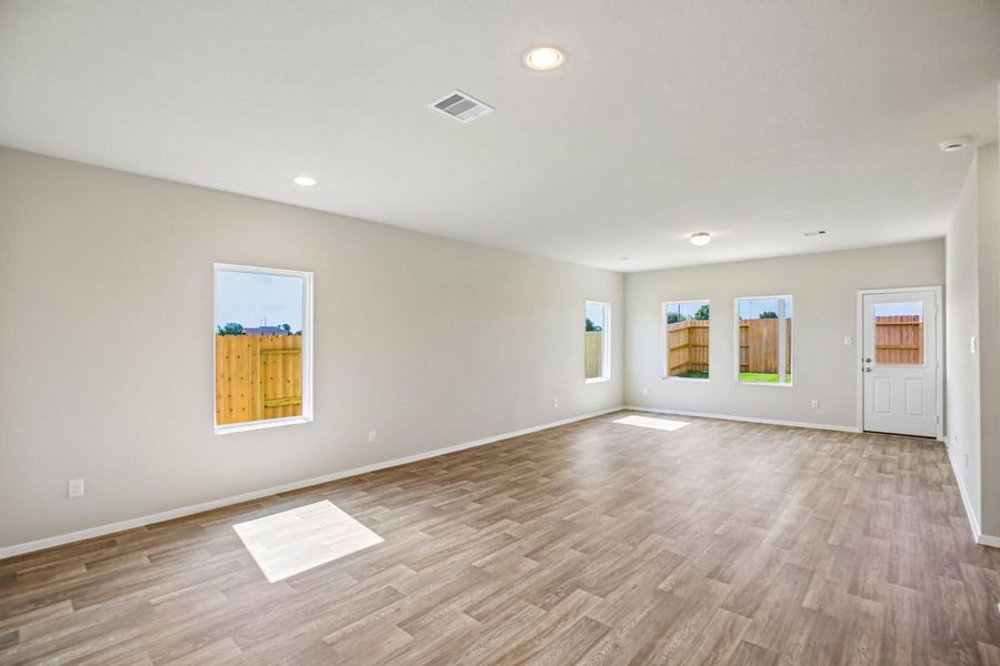 Representative unfurnished interior of a home built from the Legacy Hills 1754 by Brohn Homes in Legacy Hills, Mico (Image 14).