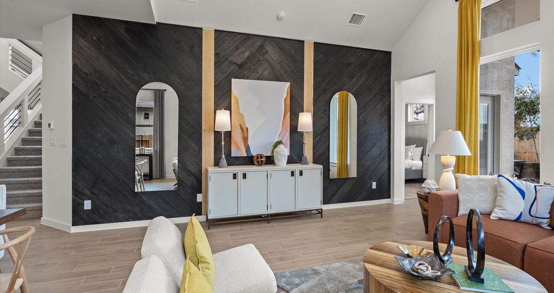 Furnished interior view inside a new home in Meyer Ranch, New Braunfels (Image 9).