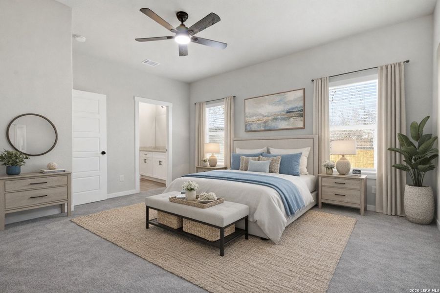 Furnished interior view inside a new home in , San Antonio (Image 7).