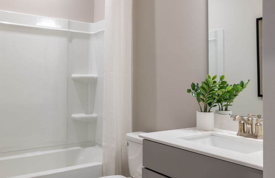 Representative furnished interior of a home built from the Badin by Pulte Homes in Parkside Crossing, Charlotte (Image 239).