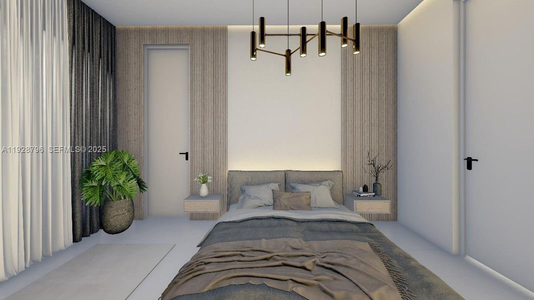 Furnished interior view inside a new home in , Miami Shores (Image 7). Furnished interior view inside a new home in , Miami Shores (Image 7).