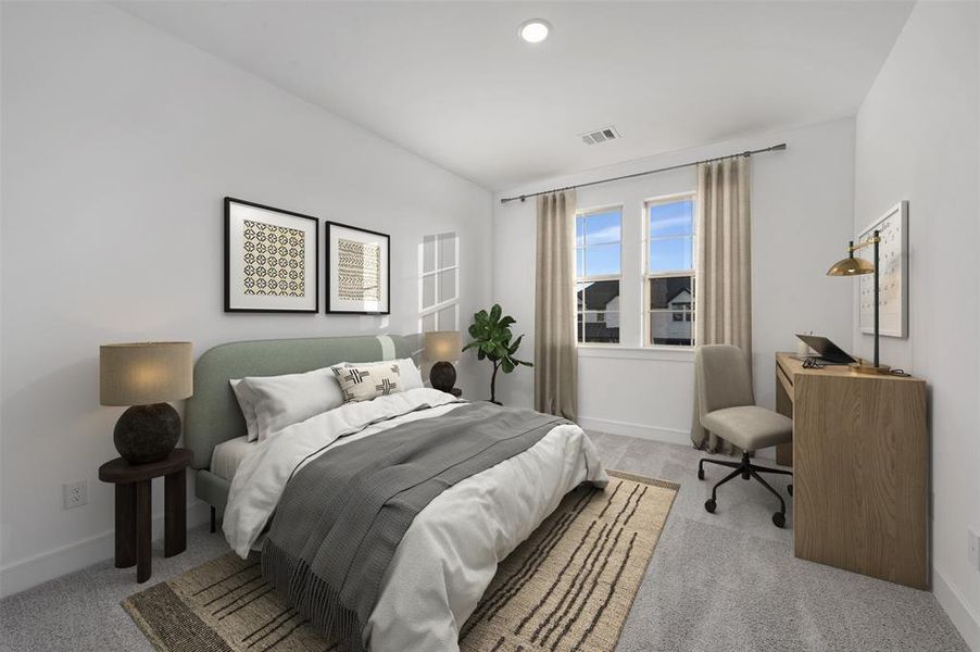 Furnished interior view inside a new home in Kreymer at the Park, Wylie (Image 17). Furnished interior view inside a new home in Kreymer at the Park, Wylie (Image 17).