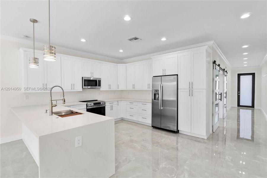 Modern kitchen with open layout
