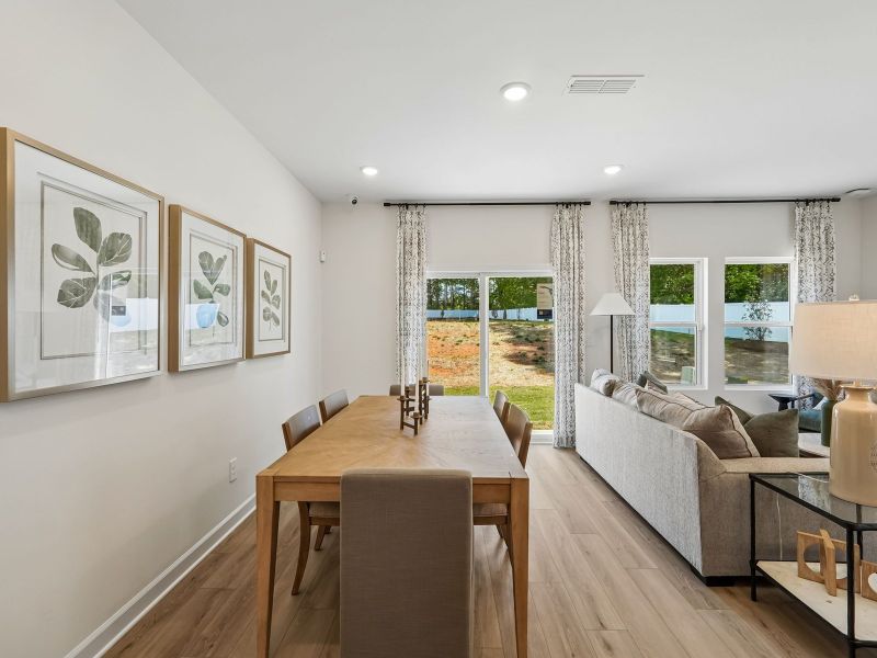 Furnished interior view inside a new home in Hawkins Meadows, Spencer (Image 6).