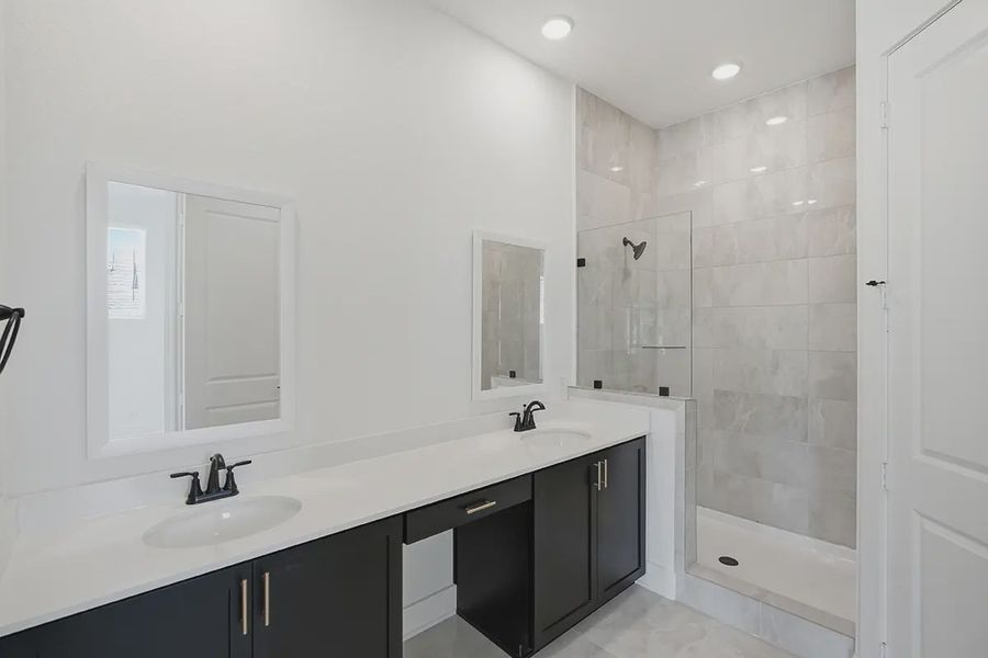 Representative furnished interior of a home built from the Athena by Chesmar Homes in Prominence Urban, San Antonio (Image 13).