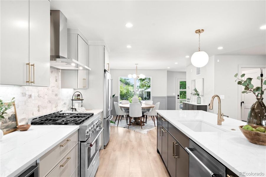 Furnished interior view inside a new home in , Denver (Image 27).