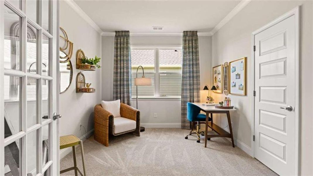 Furnished interior view inside a new home in Oak Ridge Meadows, Locust Grove (Image 19).