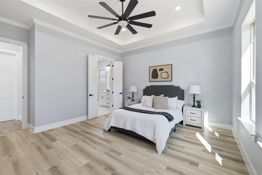 Furnished interior view inside a new home in , Arlington (Image 31).