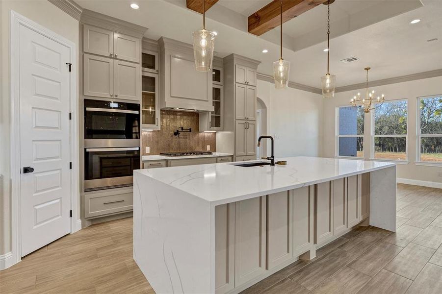 Furnished interior view inside a new home in , Granbury (Image 29).