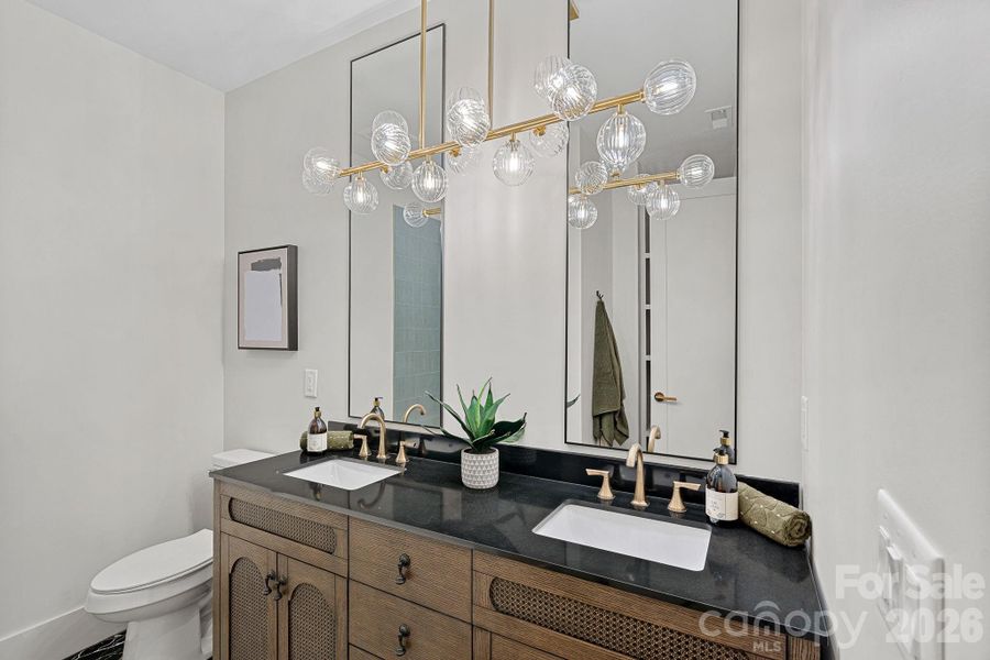 Upstairs shared bath Upstairs shared bath