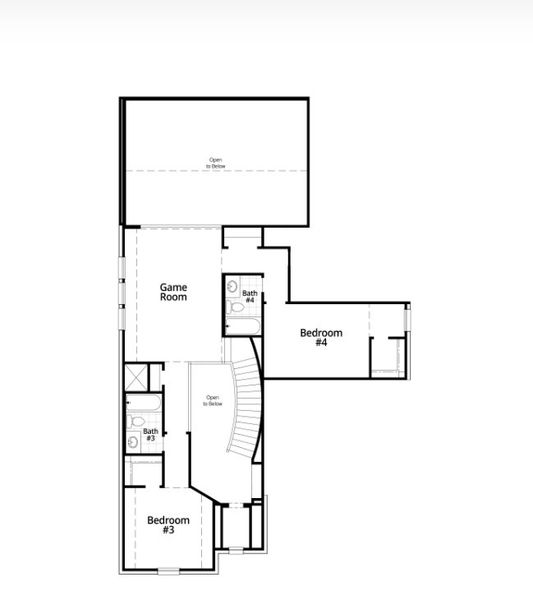 2D floor plan layout for the Cambridge by Highland Homes in Ramble, Celina, TX (Image 27). 2D floor plan layout for the Cambridge by Highland Homes in Ramble, Celina, TX (Image 27).