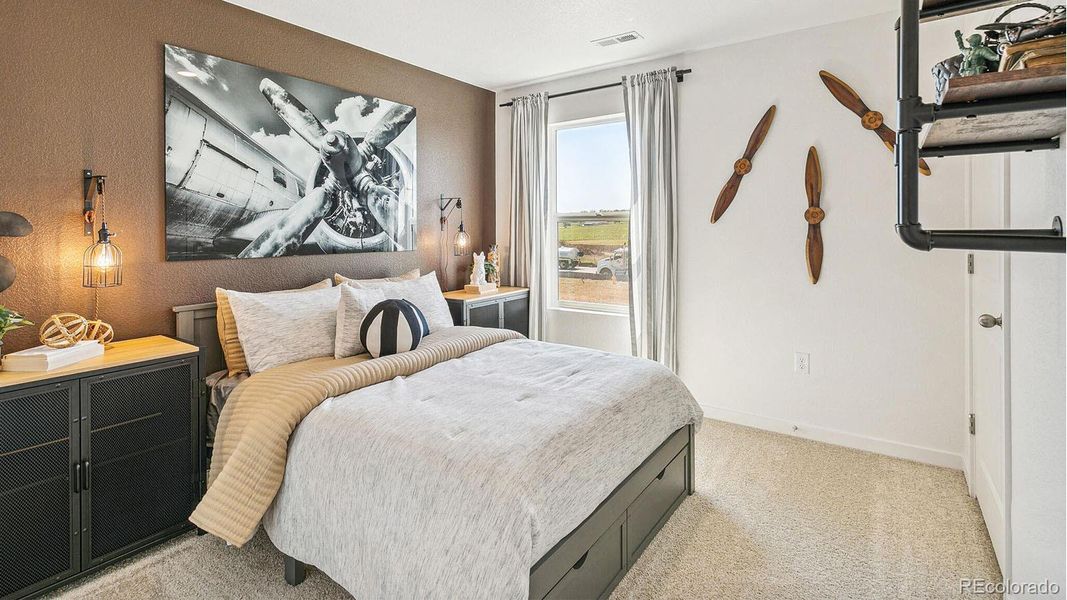 Furnished interior view inside a new home in The Ridge at Lorson Ranch, Colorado Springs (Image 12).