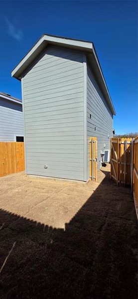 Exterior details and patio area of a home in Tillage Farms, Princeton (Image 4). Exterior details and patio area of a home in Tillage Farms, Princeton (Image 4).
