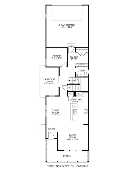 First Floor with Optional Full Basement