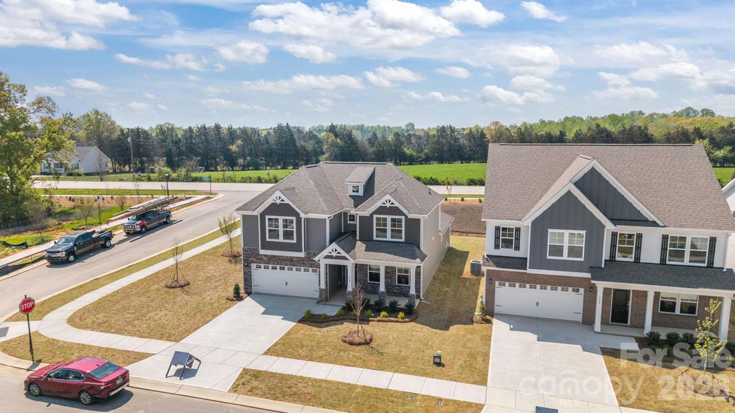 Front exterior of a new home in McFarland Estates, York, SC, highlighting curb appeal (Image 19).