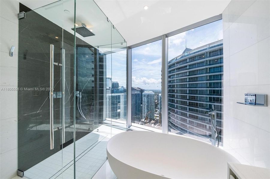Furnished interior view inside a new home in Aston Martin Residences, Miami (Image 21).