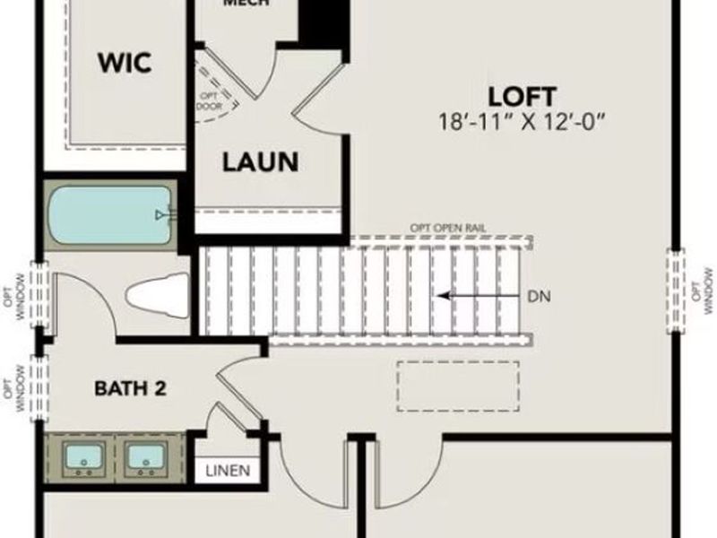 2D floor plan layout of this home in Meadows at Oak Creek, San Antonio, TX (Image 4). 2D floor plan layout of this home in Meadows at Oak Creek, San Antonio, TX (Image 4).