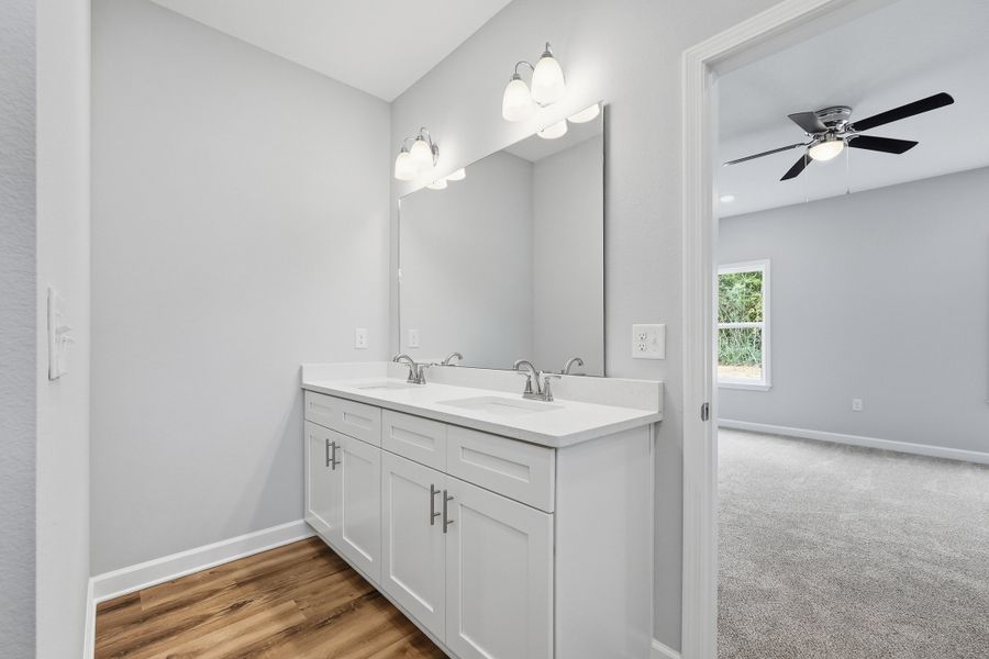 Furnished interior view inside a new home in Southern Charm, Crestview (Image 9).