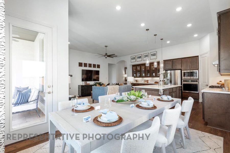 Furnished interior view inside a new home in 6 Creeks at Waterridge, Kyle (Image 20).