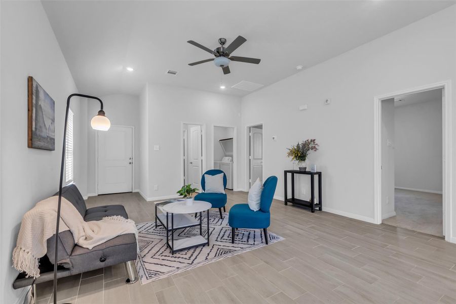 Furnished interior view inside a new home in , Magnolia (Image 27). Furnished interior view inside a new home in , Magnolia (Image 27).