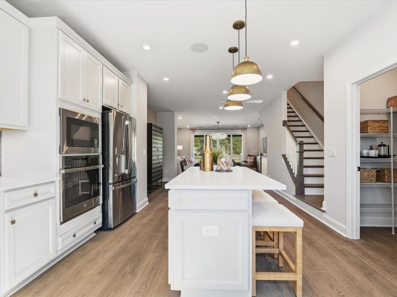 Representative furnished interior of a home built from the Bellamy by Tri Pointe Homes in Bellflower, Charlotte (Image 16).
