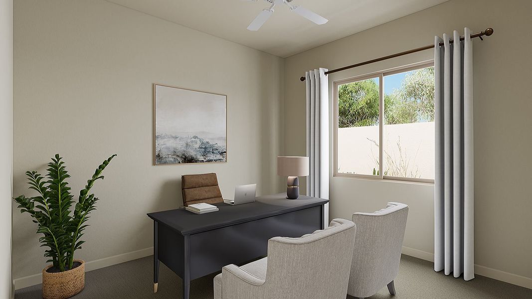 Representative furnished interior of a home built from the Verde Plan 5510 by Tri Pointe Homes in Navarre at Abel Ranch, Goodyear (Image 11).