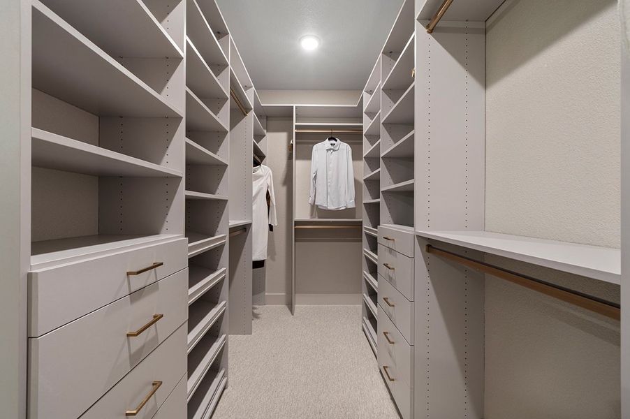 Furnished interior view inside a new home in The Highlands 50', Porter (Image 27).