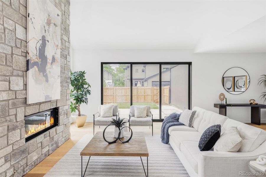 Furnished interior view inside a new home in , Denver (Image 8).