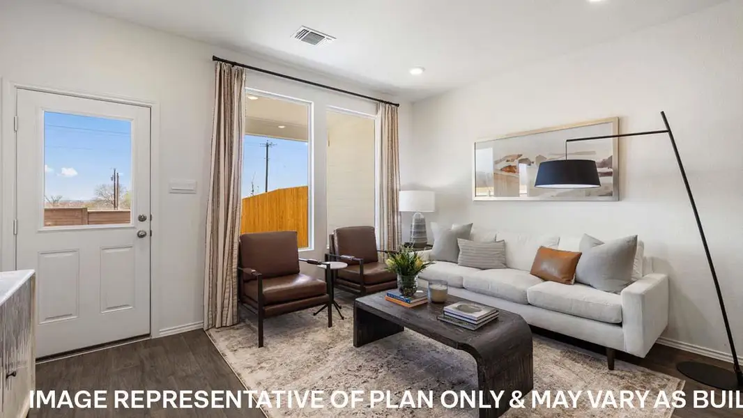 Furnished interior view inside a new home in Wayside, Uhland (Image 14).