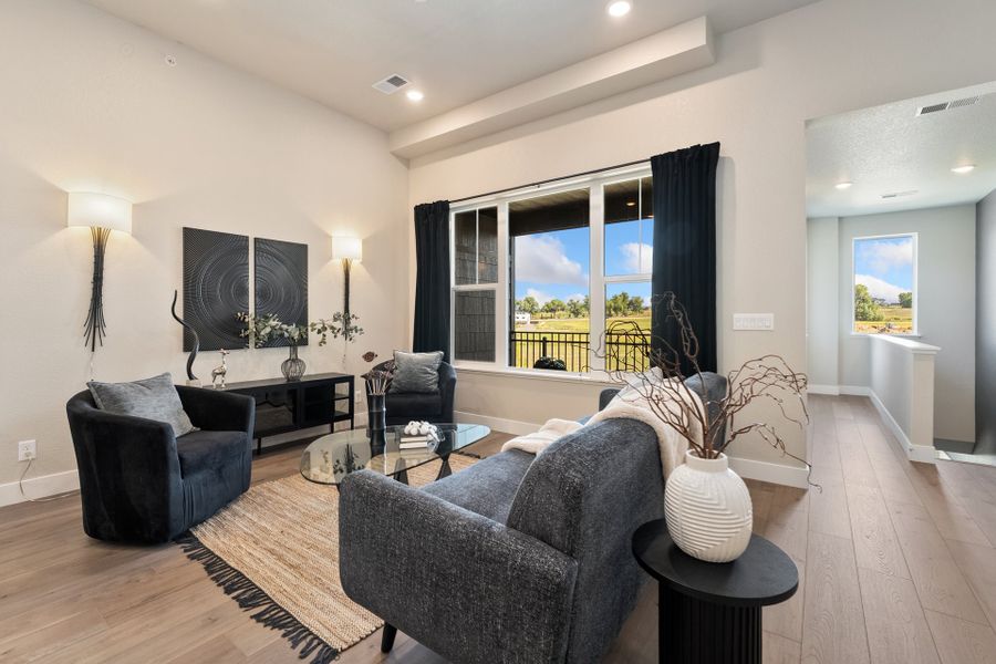 Furnished interior view inside a new home in Wilder at Timnath Ranch, Timnath (Image 8).