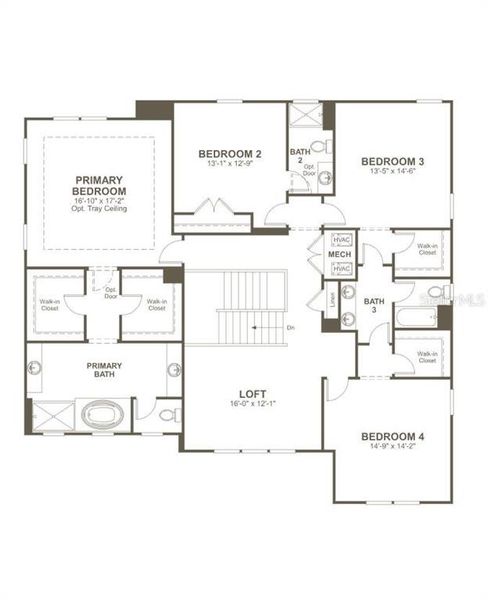 2D floor plan layout of this home in Rye Manor at Legacy Preserve, Parrish, FL (Image 1). 2D floor plan layout of this home in Rye Manor at Legacy Preserve, Parrish, FL (Image 1).