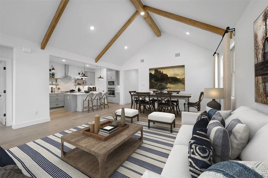 Furnished interior view inside a new home in Timberbrook, Justin (Image 9).