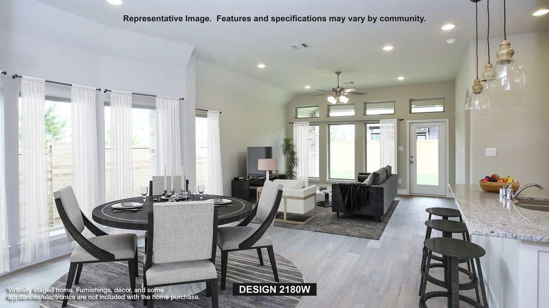 Furnished interior view inside a new home in Escondido, Magnolia (Image 3). Furnished interior view inside a new home in Escondido, Magnolia (Image 3).