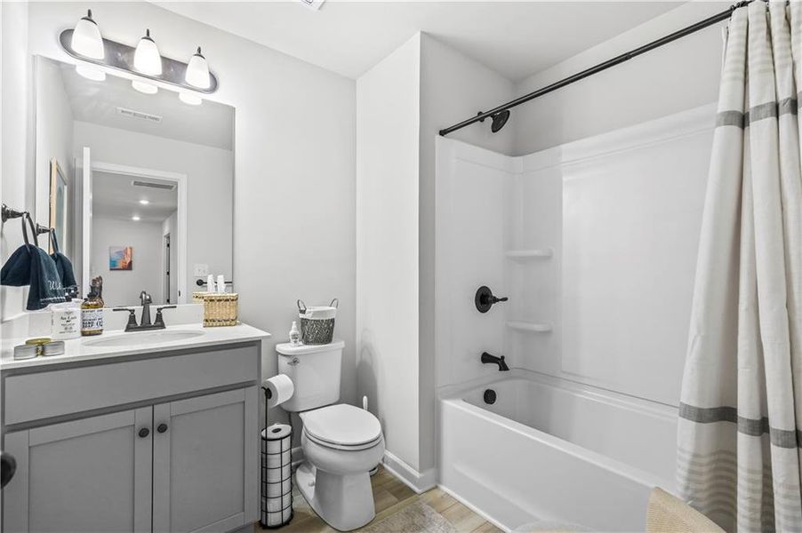 Furnished interior view inside a new home in , Atlanta (Image 20).