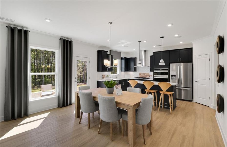 Furnished interior view inside a new home in Rose Creek, Cumming (Image 9).