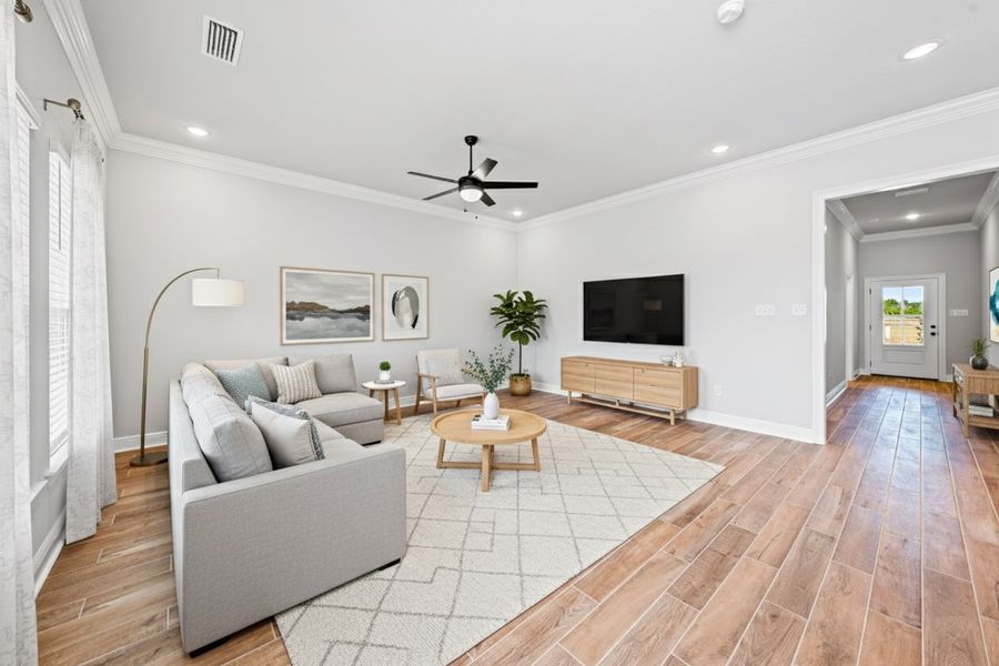 Front exterior of a new home in Natureview, Freeport, FL, highlighting curb appeal (Image 16).