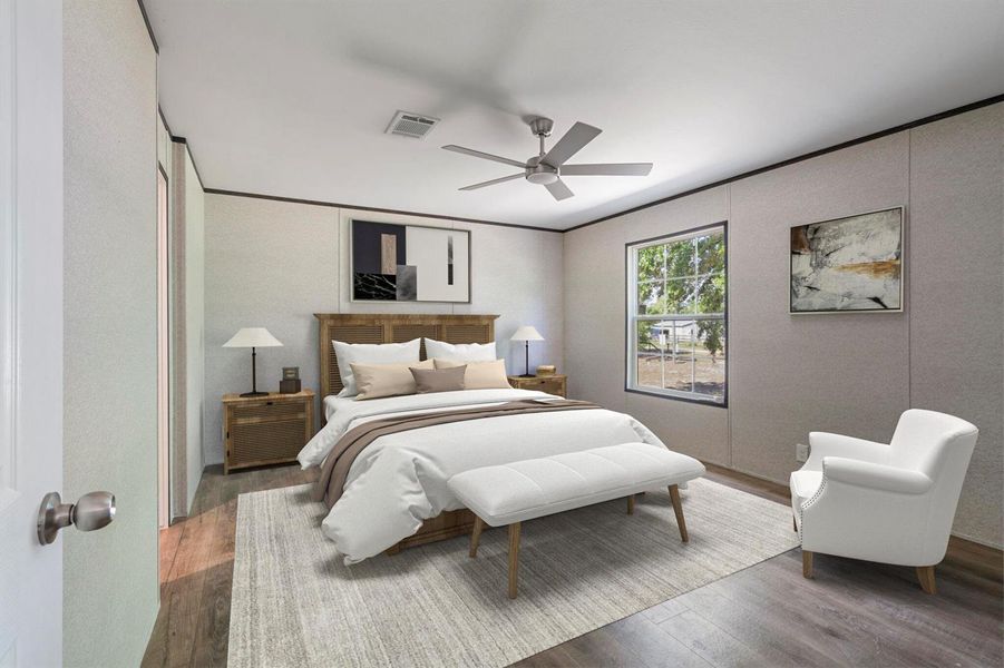 M.Bedroom Virtual staged