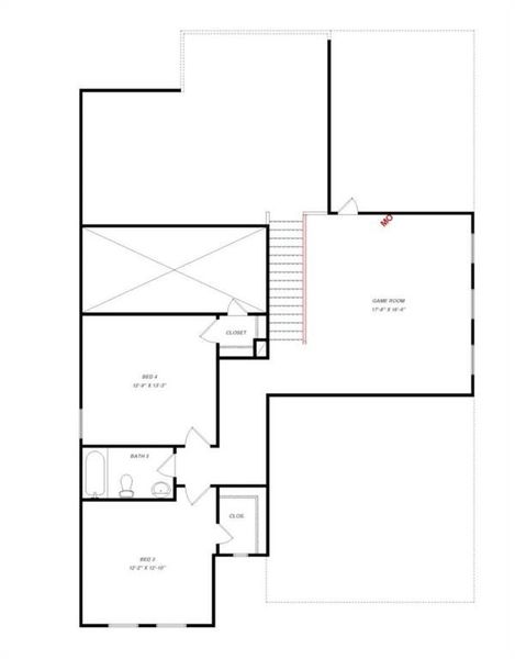 2D floor plan layout of this home in , Aubrey, TX (Image 3). 2D floor plan layout of this home in , Aubrey, TX (Image 3).