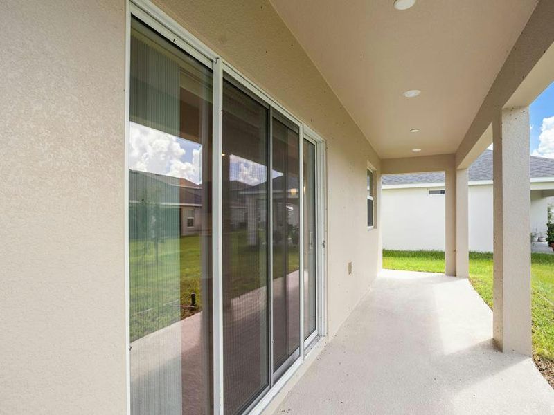 Your interior opens to outdoor living space on a large covered lanai.
