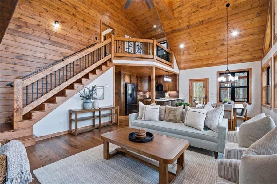 Furnished interior view inside a new home in , Blue Ridge (Image 35).
