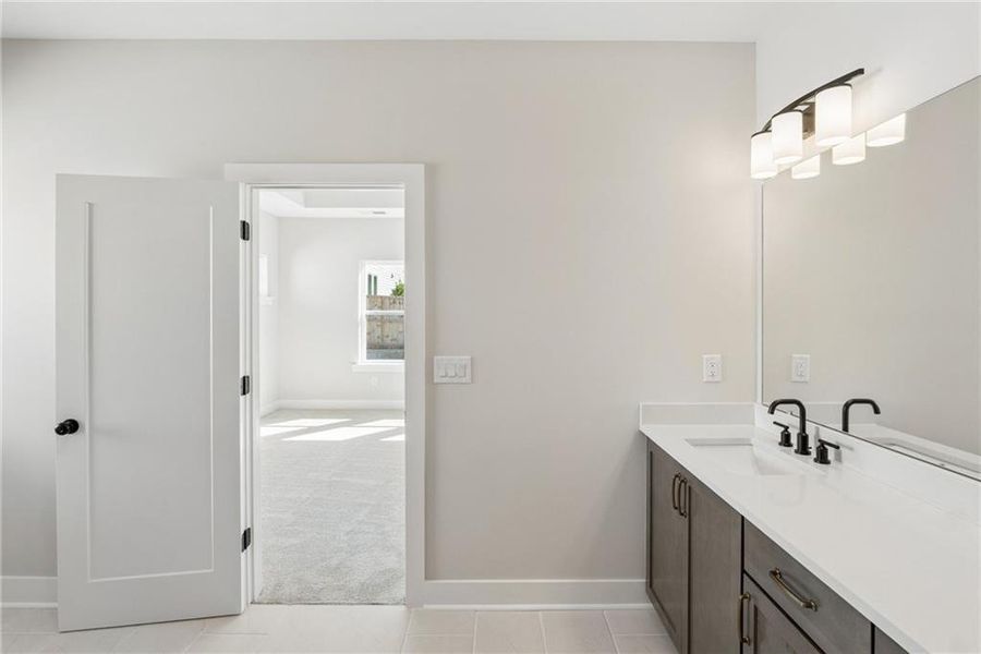 Furnished interior view inside a new home in Settingdown Farms, Cumming (Image 9).
