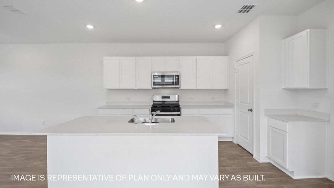 Furnished interior view inside a new home in Valverde, Bastrop (Image 4).